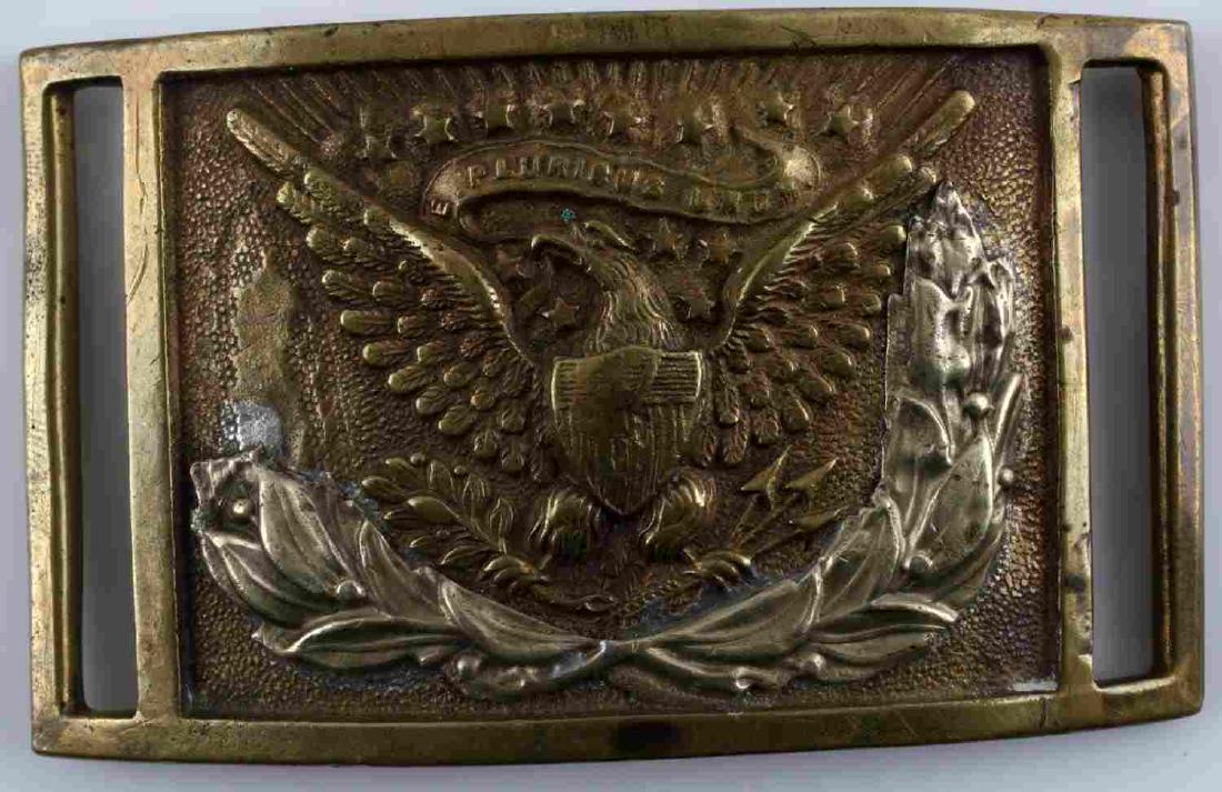 US CIVIL WAR BRASS UNION EAGLE BELT BUCKLE