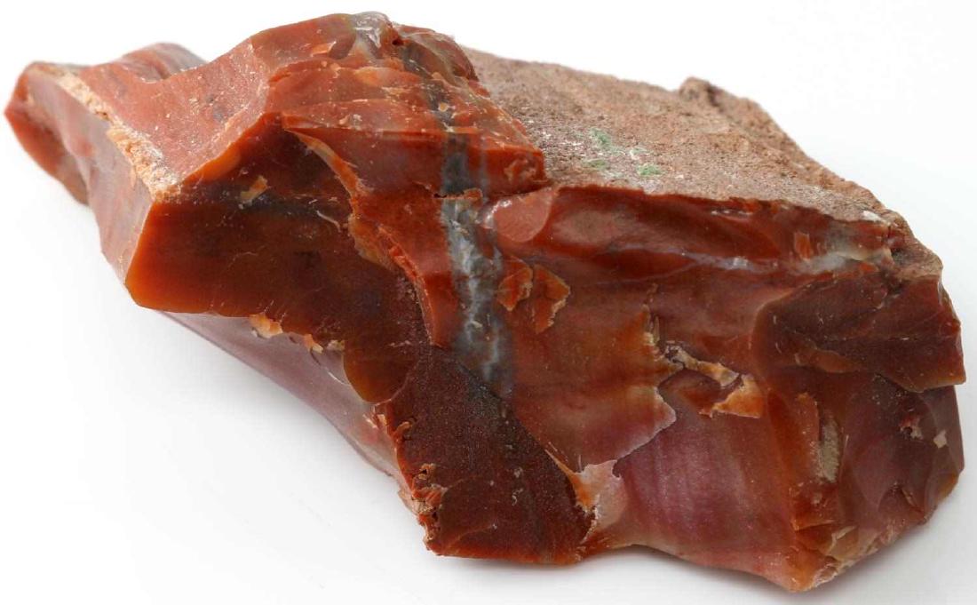 WWII GERMAN ADOLF HITLER FIREPLACE FRAGMENT: This small red marble fragment came from the fireplace or mantel of Adolf Hitler's Bavarian home Berghof. It was recovered by US military forces but not before at least 2 bombs struck the building 12 