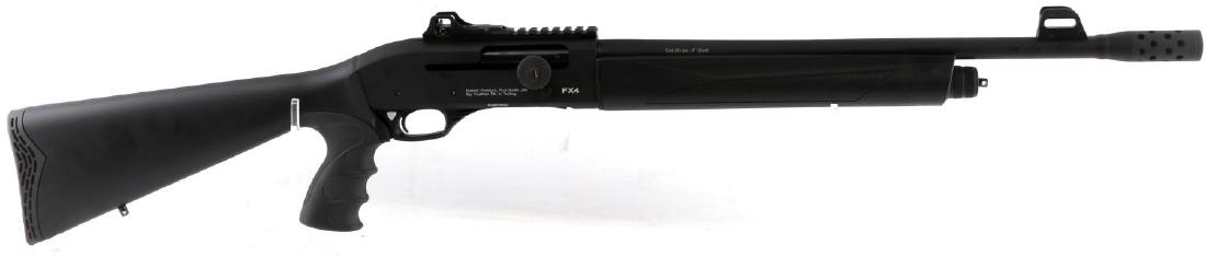 BERIKA ARMS FX4 20 GAUGE SHOTGUN: Turkey made Berika Arms FX4 20 gauge shotgun. 18" barrel pistol grip with adjustable sights scope rail. Like new condition and only fired a few times. This gun requires an FFL license for transfer. Se