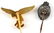 WWII GERMAN THIRD REICH BADGE PATCH & PIN LOT - 10