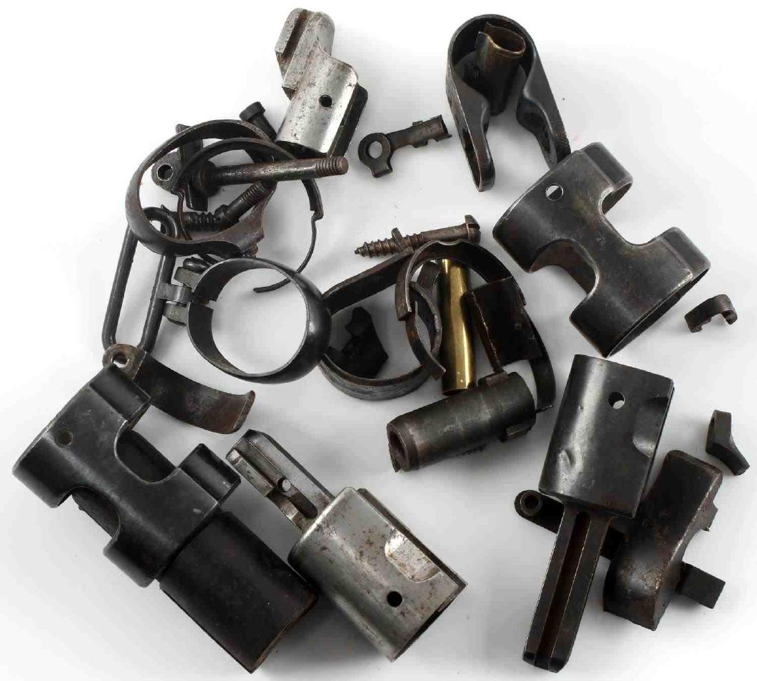 WWI WWII GERMAN MAUSER RIFLE PART LOT OF 20: This lot includes 20 rifle parts of mostly German Mauser origin. Some parts are Waffenamt marked. A few parts are not of German origin. Good overall.