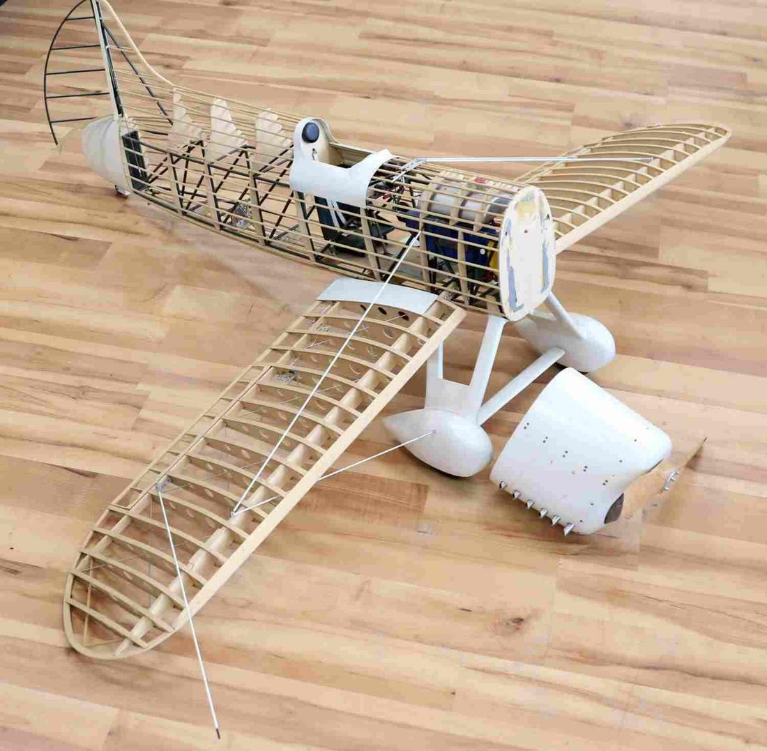 TRAVEL AGENCY AIRPLANE MODEL 1932 HOWARD DGA-4: Museum Quality Static Display Travel Agency Airplane Model of 1932 Howard DGA-4 Mike/Ike. Fine details of aircraft structure, connected control surfaces to flight controls in cockpit, detailed cockpit