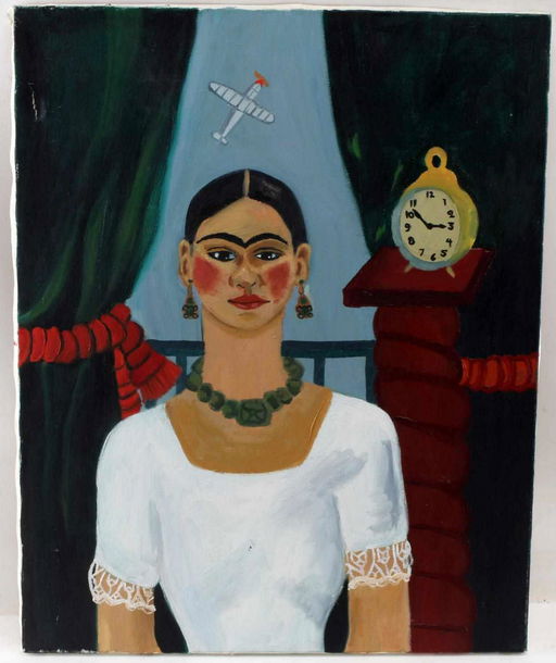 Folk Art After Time Flies By Frida Kahlo Unframed Aug 29 2019