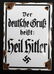 WWII GERMAN THIRD REICH PROPAGANDA ENAMEL SIGN