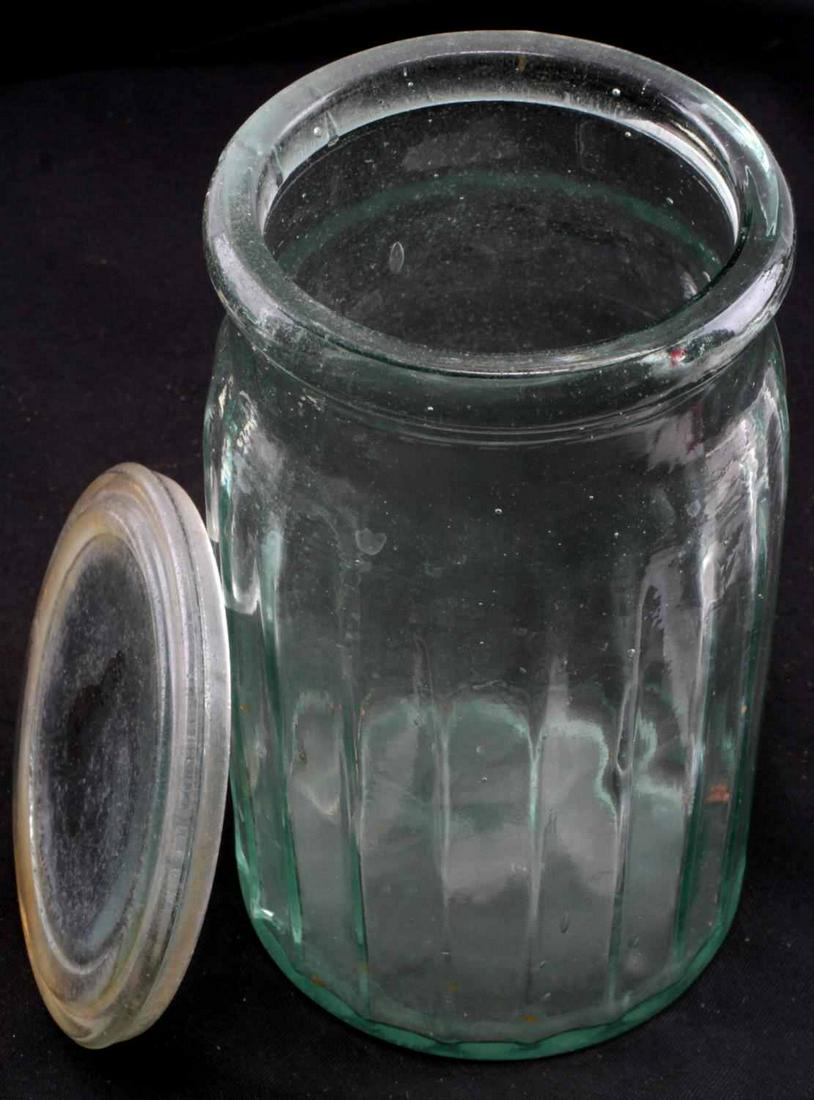 ROBERT SCOTT ANTARCTICA EXPEDITION 1910 SALT JAR: Glass salt jar from the 1910-1912 Terra Nova Expedition led by Robert Falcon Scott. Jar was recovered from ScottÂ’s Cape Evans site by Ensign Earl Johnson from the USCGC Northwind during Operation 