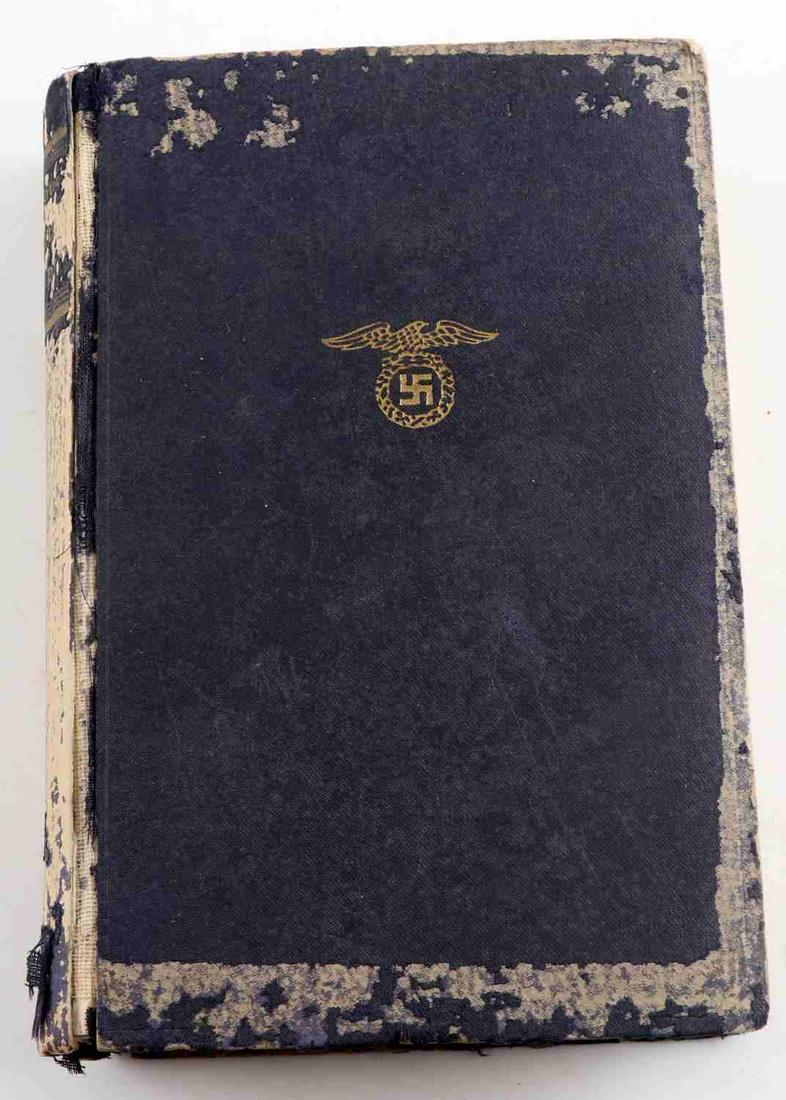 ORIGINAL COPY OF ADOLF HITLERS MEIN KAMPF: Complete but cover is not very good, collectible grade.