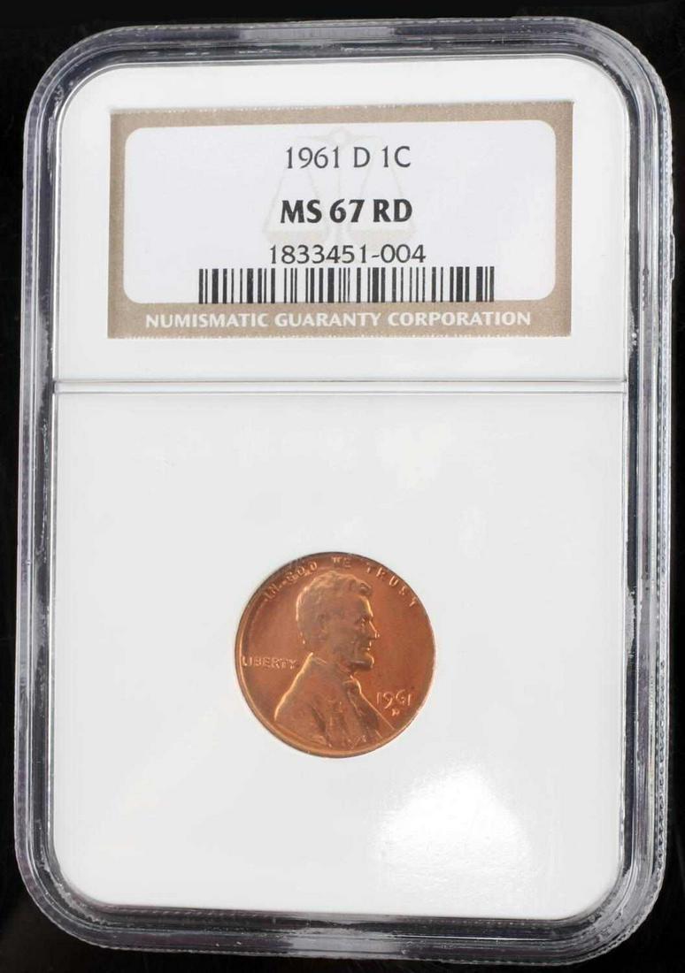 1c Memorial Penny 1960-D Small Date ICG MS67 RD Red Lincoln Cent