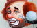 HOPPIN PAINTING OF TWO CLOWNS OIL ON CANVAS - 3