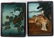 PAIR OF REVERSE PAINTED GLASS CHINESE PAINTINGS