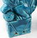 VINTAGE TURQUOISE GLAZED FOO DOG CERAMIC FIGURES - 3