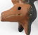 PRE COLUMBIAN TWO TONE BURNISHED CLAY OCARINA - 2