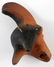 PRE COLUMBIAN TWO TONE BURNISHED CLAY OCARINA - 4