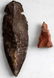 WOODLAND PIPE MAMMOTH BONE DISCOIDAL ARROWHEAD - 2