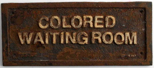 Vintage Sign Colored Waiting Room Cast Iron Sign Oct 24 2019 Affiliated Auctions In Fl