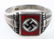 WWII GERMAN THIRD REICH .800 SILVER PARTY RING