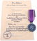 WWII GERMAN LUFTSCHUTZ 2ND CLASS MEDAL W CITATION