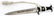 WWII GERMAN 3RD REICH MINIATURE SS OFFICER DAGGER - 2