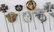 WWII GERMAN THIRD REICH 12 STICKPINS SS IRON CROSS - 5