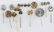 WWII GERMAN THIRD REICH LOT OF PINS SS PANZER - 5
