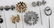 WWII GERMAN THIRD REICH LOT OF PINS SS PANZER - 7