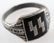 WWII GERMAN THIRD REICH WAFFEN SS SILVER RING