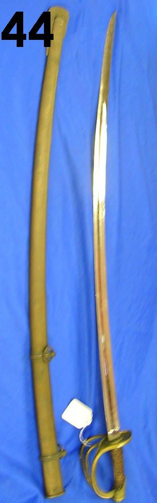 US 1840 ARTILLERY WRIST BREAKER SWORD W SCABBARD