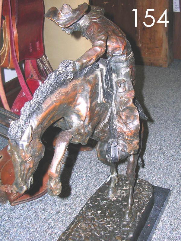 REMINGTON BRONZE BRONCO BUSTER NUMBERED 76/100