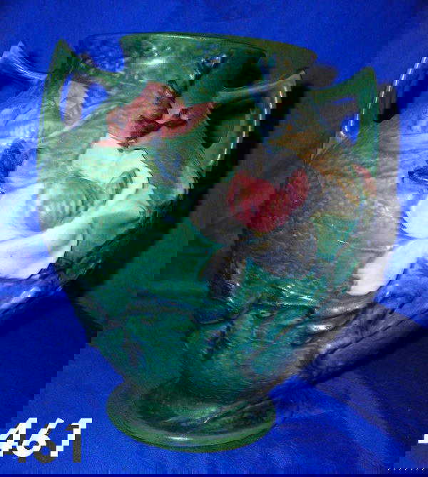 461 ROSEVILLE POTTERY 928" HANDLED FLOWER VASE