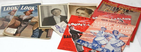 MOVIE STAR LOT MUSIC BOOK MAGAZINE GARLAND ROONEY