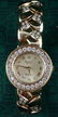 WOMENS 18K GOLD & DIAMOND CUSTOM ROLEX CELLINI