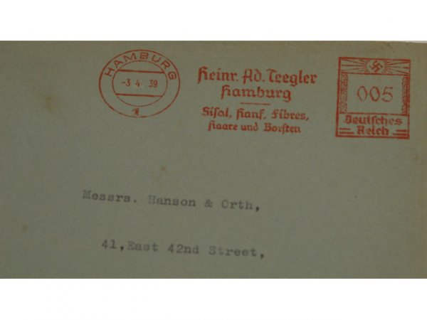 WWII 1939 DATED GERMAN LETTER COVERS - 2