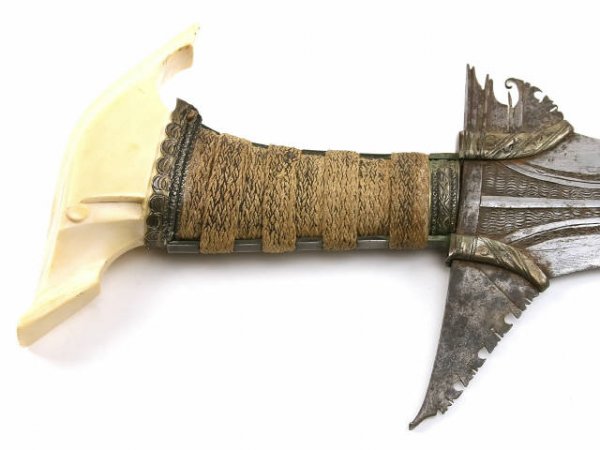 ANTIQUE KERIS KRIS BLADE IVORY HILT - 2