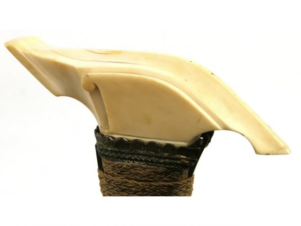 ANTIQUE KERIS KRIS BLADE IVORY HILT - 4