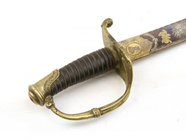 GEORGE III BRITISH OFFICERS DRESS SWORD C1780 - 3