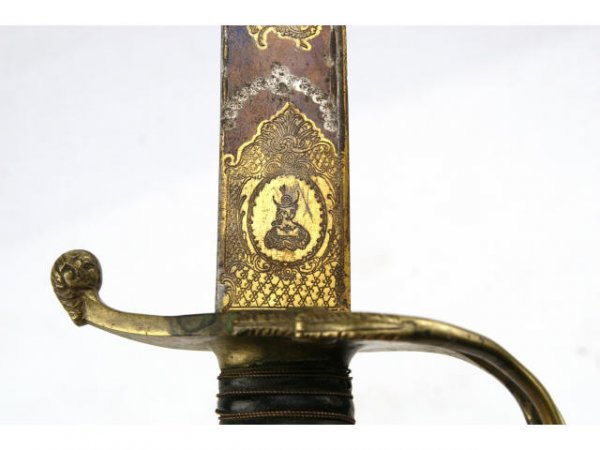 GEORGE III BRITISH OFFICERS DRESS SWORD C1780 - 4