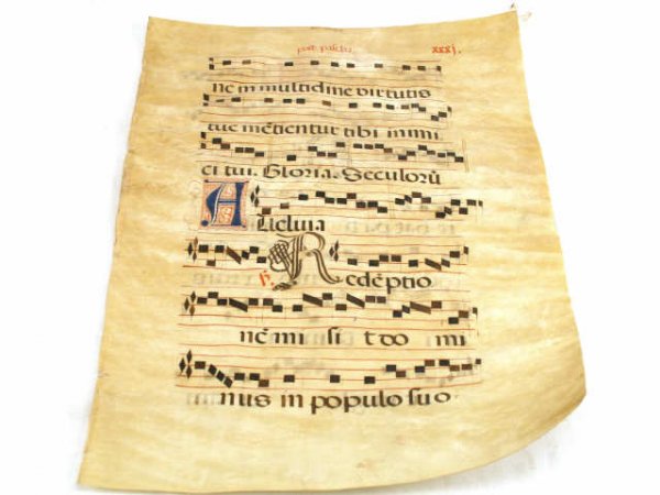 ILLUMINATED MANUSCRIPT PAGE BOOK OF HOURS