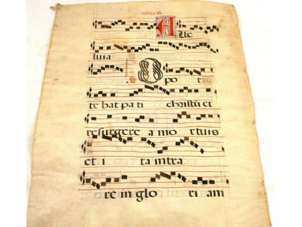 ILLUMINATED MANUSCRIPT PAGE BOOK OF HOURS - 2