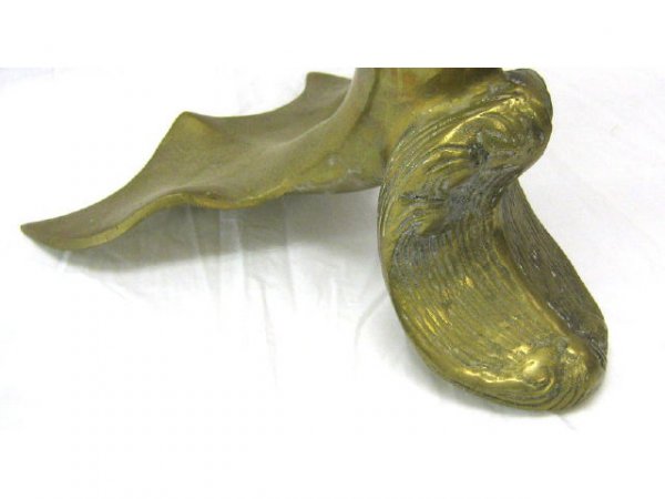 32" DECORATIVE BRASS DOLPHIN - 2