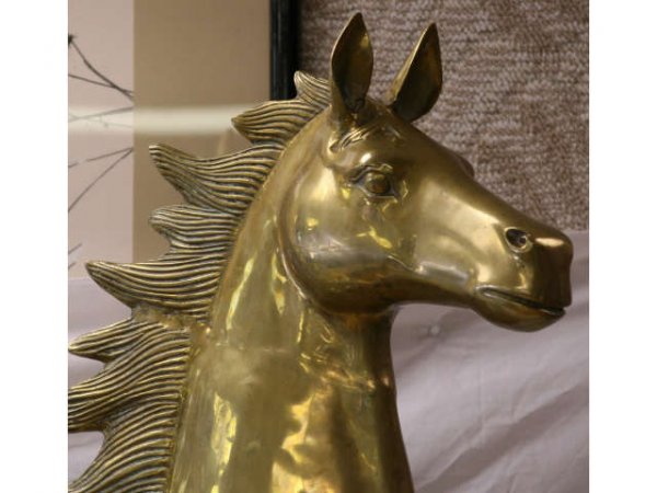 56" DECORATIVE BRASS HORSE - 2
