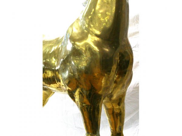 56" DECORATIVE BRASS HORSE - 3