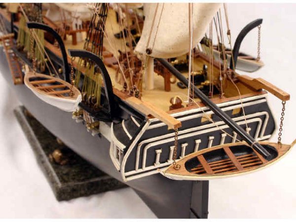 USS CONSTITUTION WOOD SAIL BOAT MODEL 40 X 26 - 4