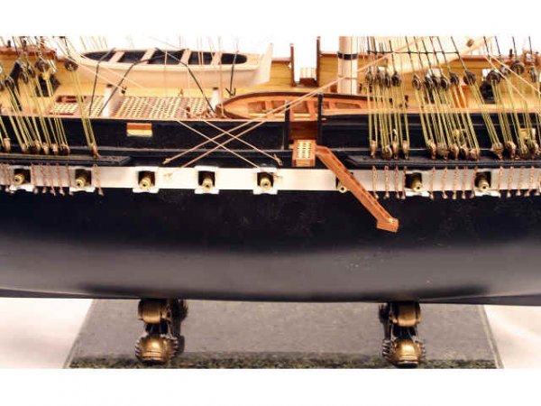 USS CONSTITUTION WOOD SAIL BOAT MODEL 40 X 26 - 6