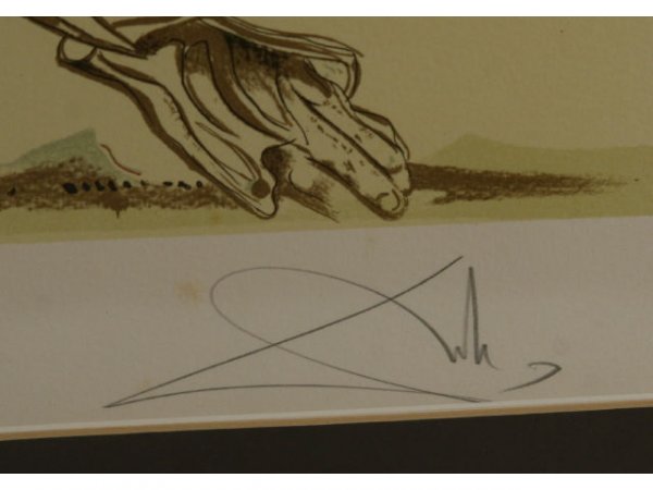 SALVADOR DALI LIMITED EDITION PRINT SIGNED ART - 4
