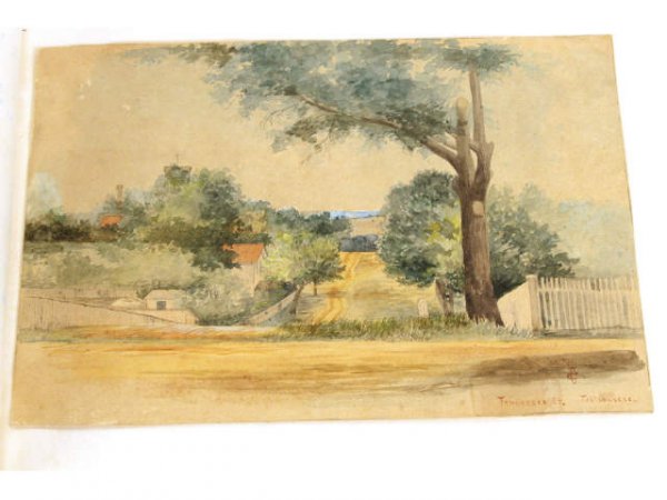 TALLAHASSEE FLORIDA 1894 ORIGINAL ART SKETCH BOOK