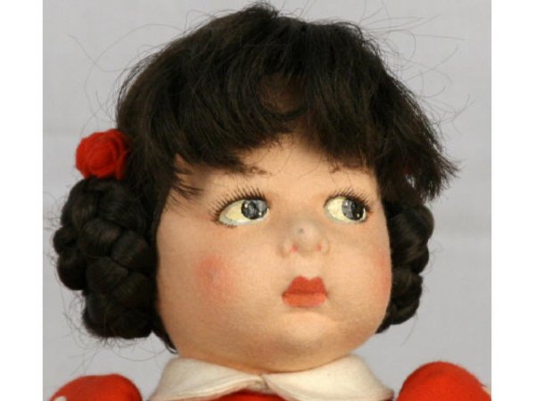 ORIGINAL ITALIAN LENCI FELT DOLL LOT OF 2 - 2