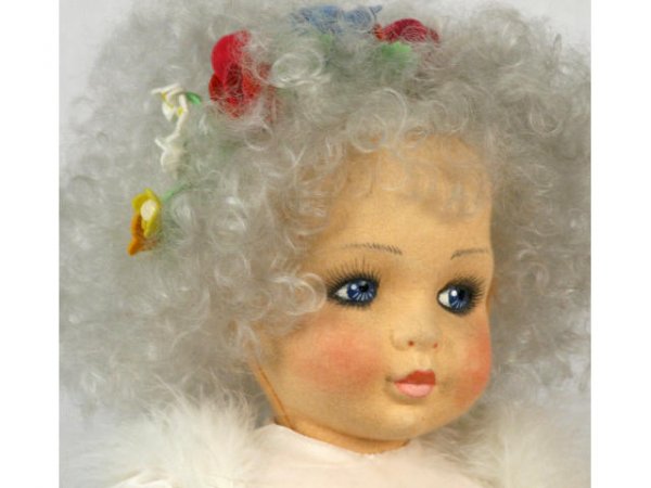 ORIGINAL ITALIAN LENCI FELT DOLL LOT OF 2 - 3