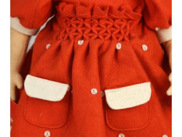 ORIGINAL ITALIAN LENCI FELT DOLL LOT OF 2 - 6