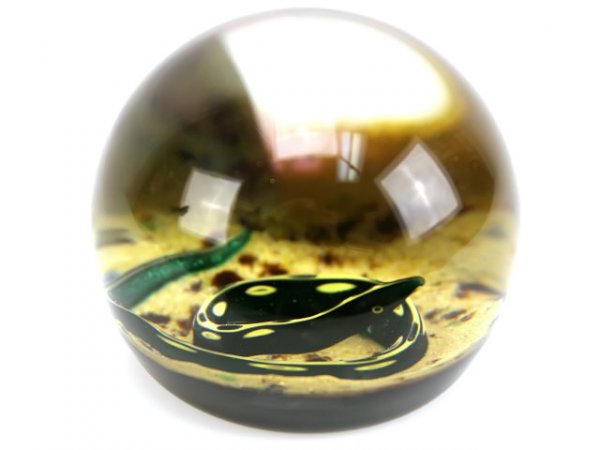 WILLIAM MANSON SIGNED PAPERWEIGHT LOT SNAKE FISH - 2