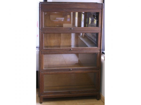 ANTIQUE BARRISTER LAW LIBRARY CASE 4 STACK