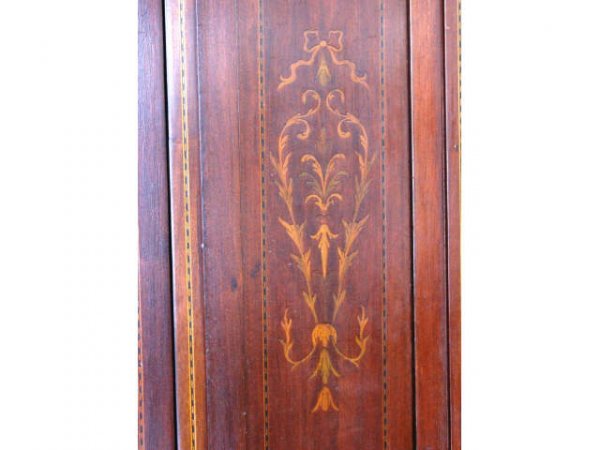 ANTIQUE ARMOIRE INLAY MARQUETRY 75" X 35" - 2